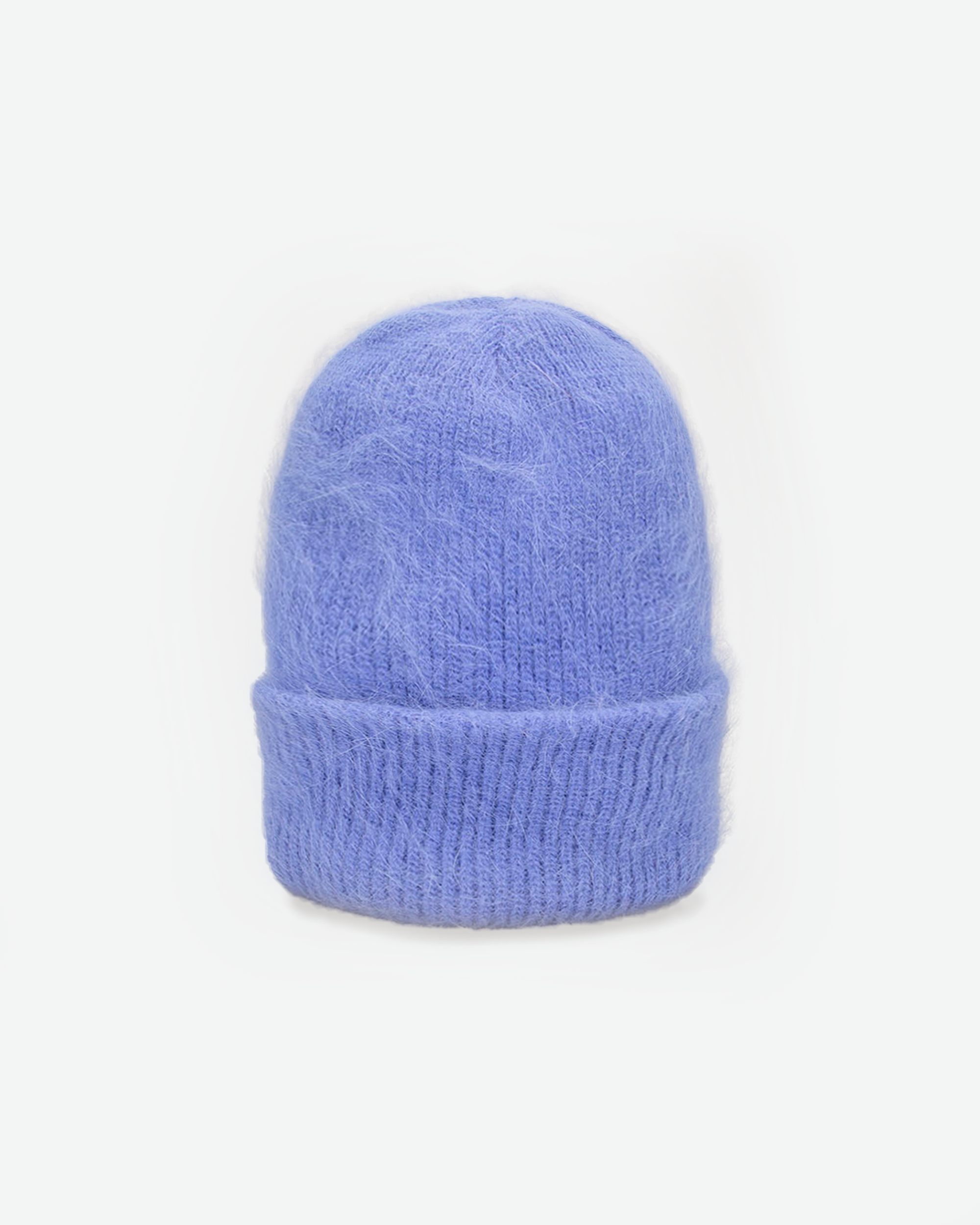 BLUE ANGORA BEANIE