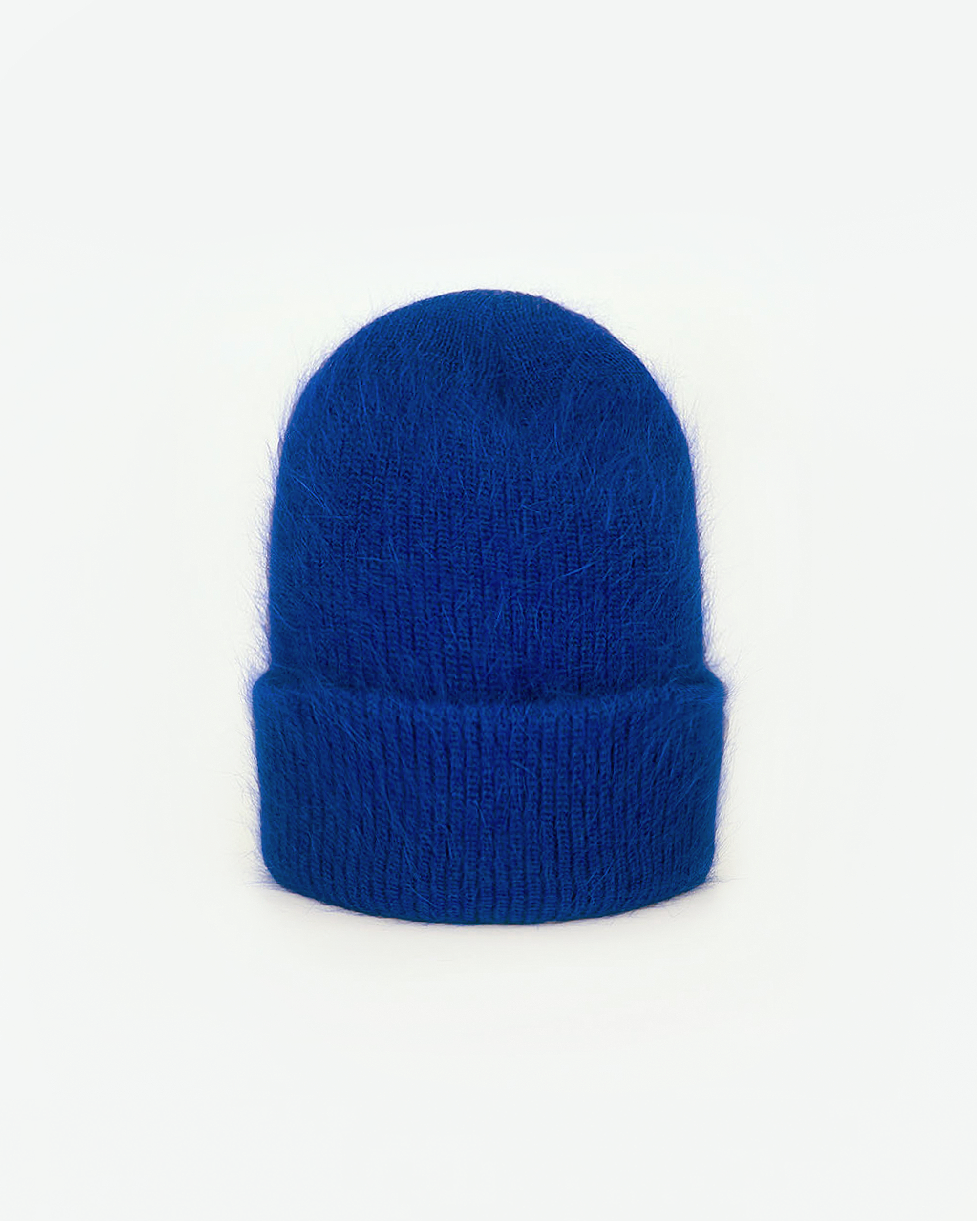 COBALT ANGORA BEANIE