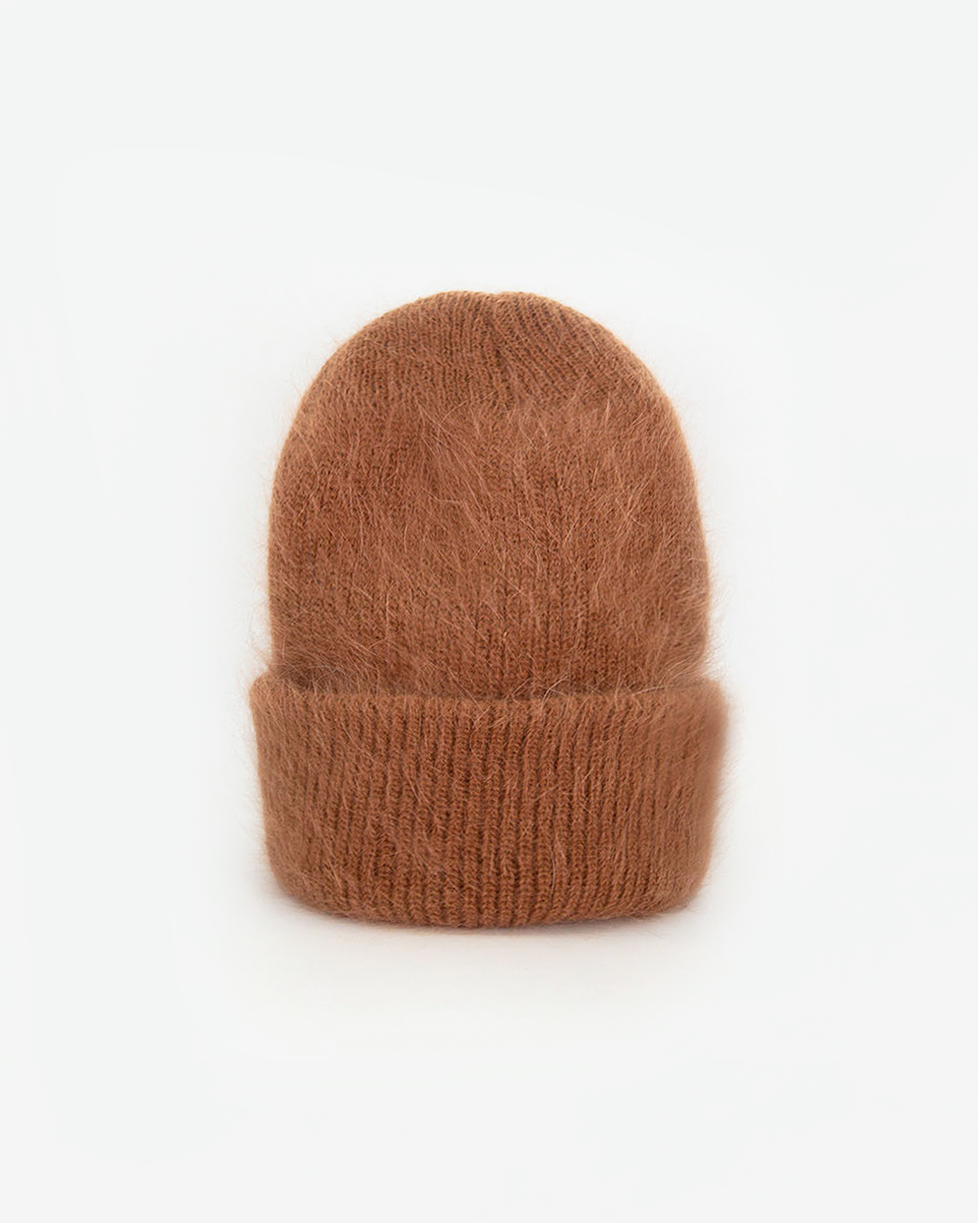 TOFFEE ANGORA BEANIE