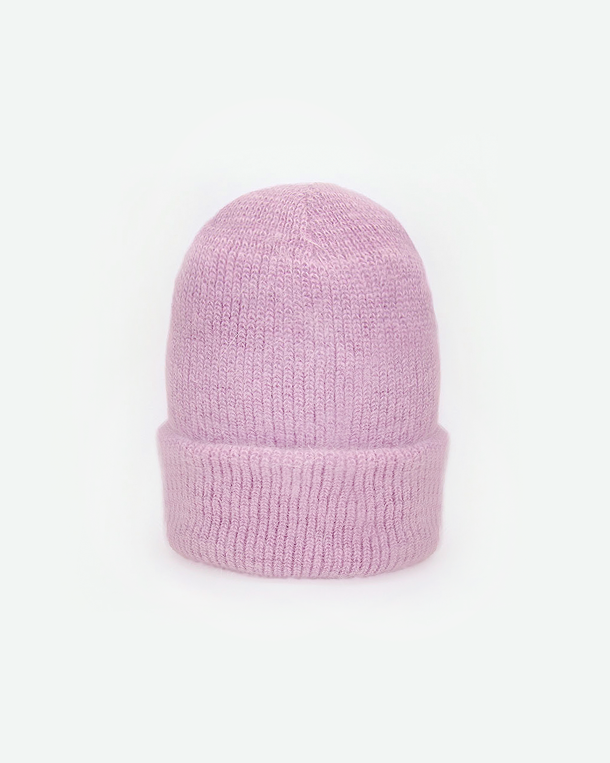 VIOLET ANGORA BEANIE