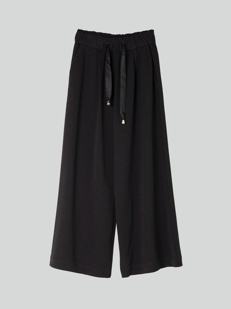 Black Ribbon Tie Culottes