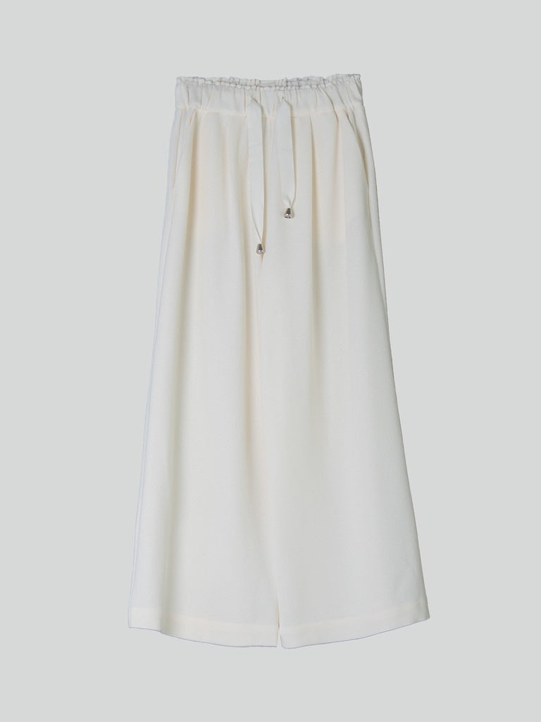 White Ribbon Tie Culottes