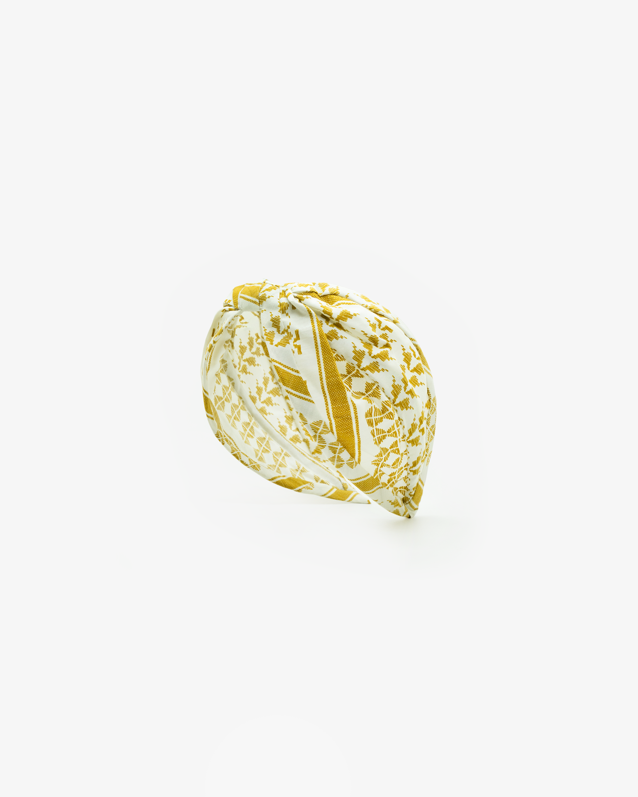EMIN + PAUL gold ikat headband.