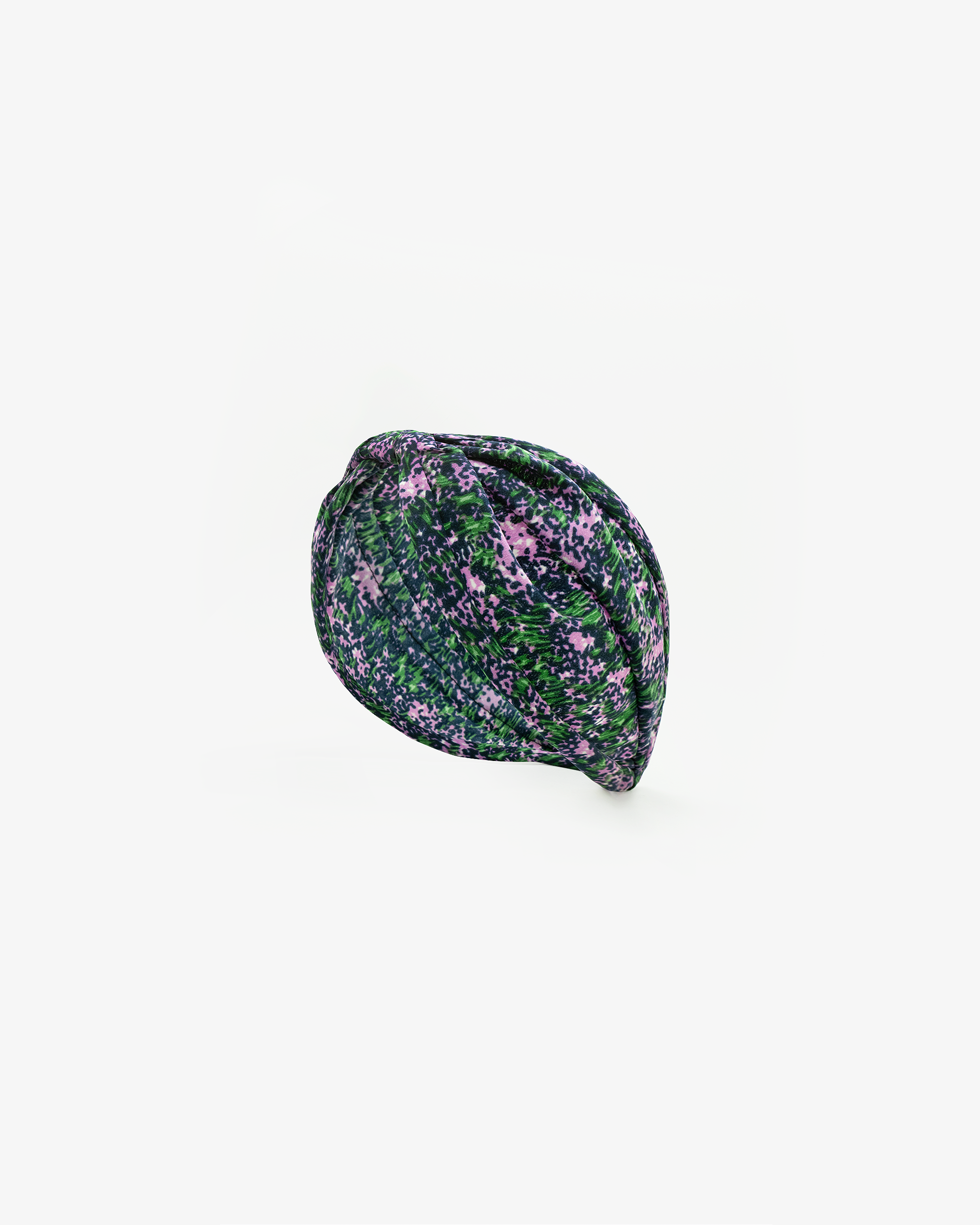 EMIN + PAUL purple ditsy floral headband.