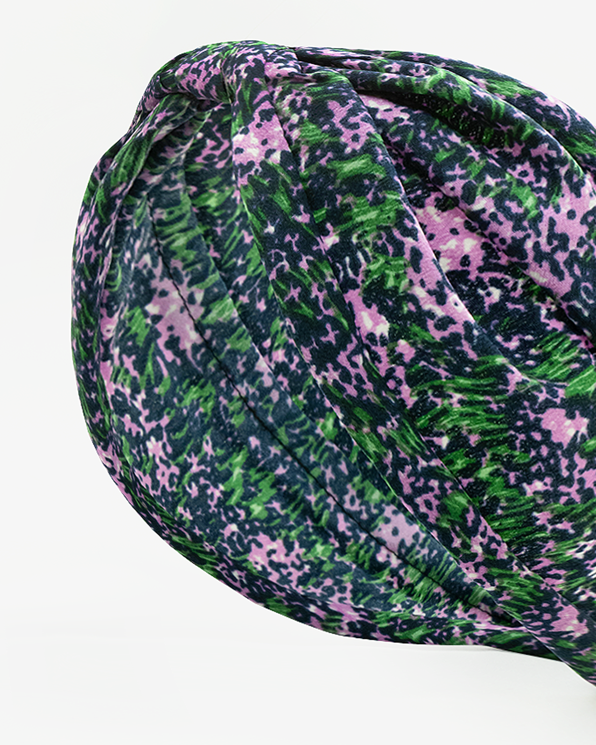 EMIN + PAUL purple ditsy floral headband.