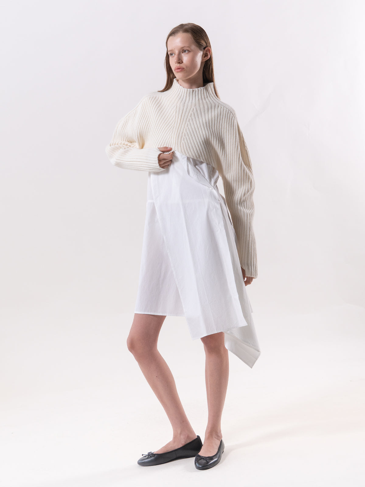 Cream Long Sleeve Shrug