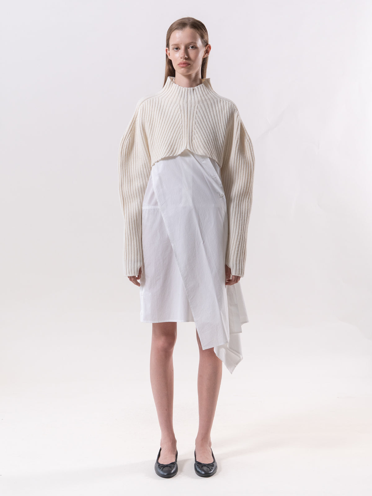 Cream Long Sleeve Shrug
