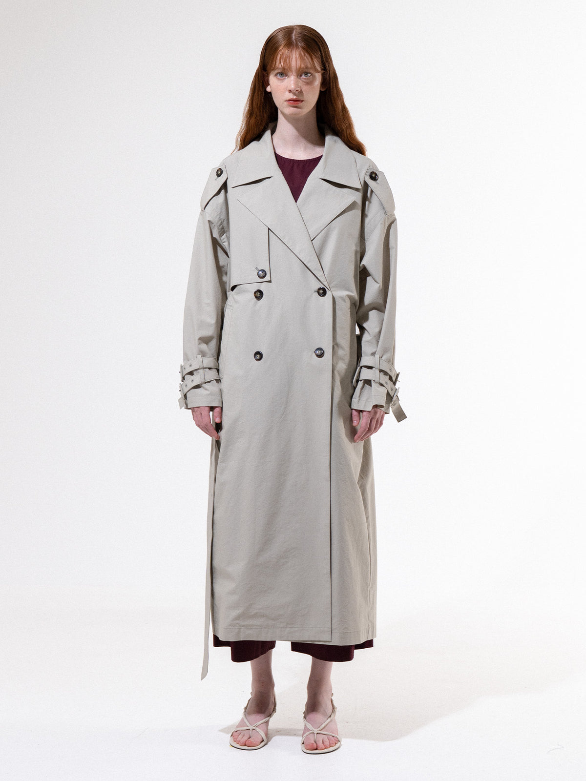 Khaki Storm Flap Trench Coat
