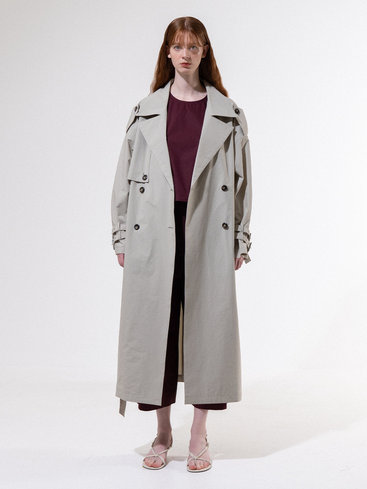 Khaki Storm Flap Trench Coat
