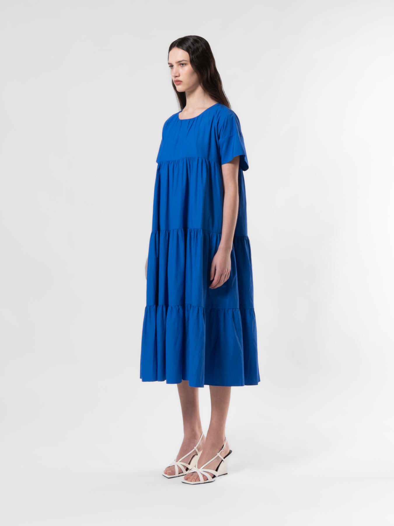 Cobalt Tiered T-shirt Dress MEDIUM-LARGE / DR2806