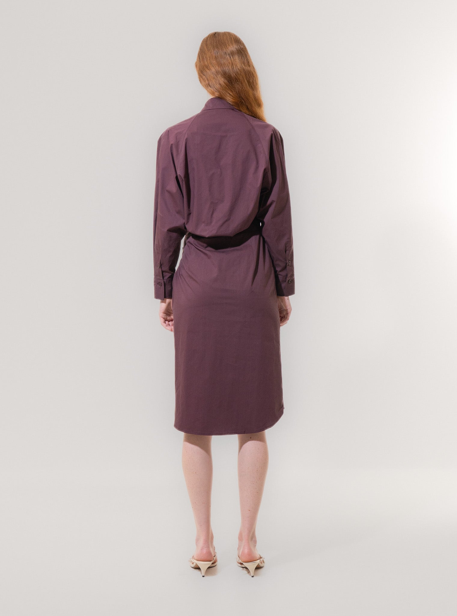 Burgundy Structured Lines Dress EMIN + PAUL Burgundy Structured Lines Dress EMIN + PAUL