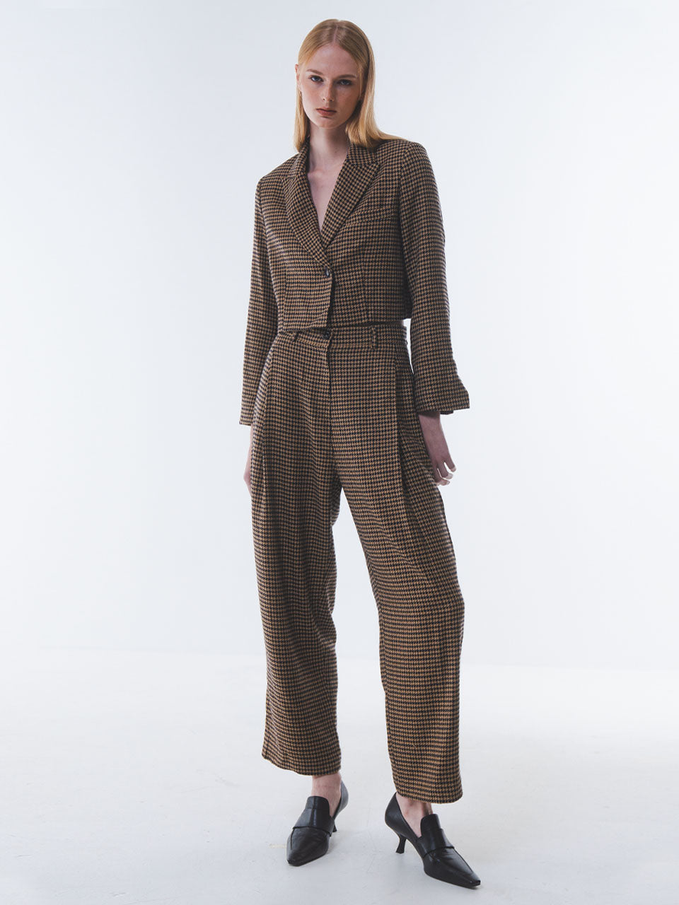 Heritage Check Cropped Trousers