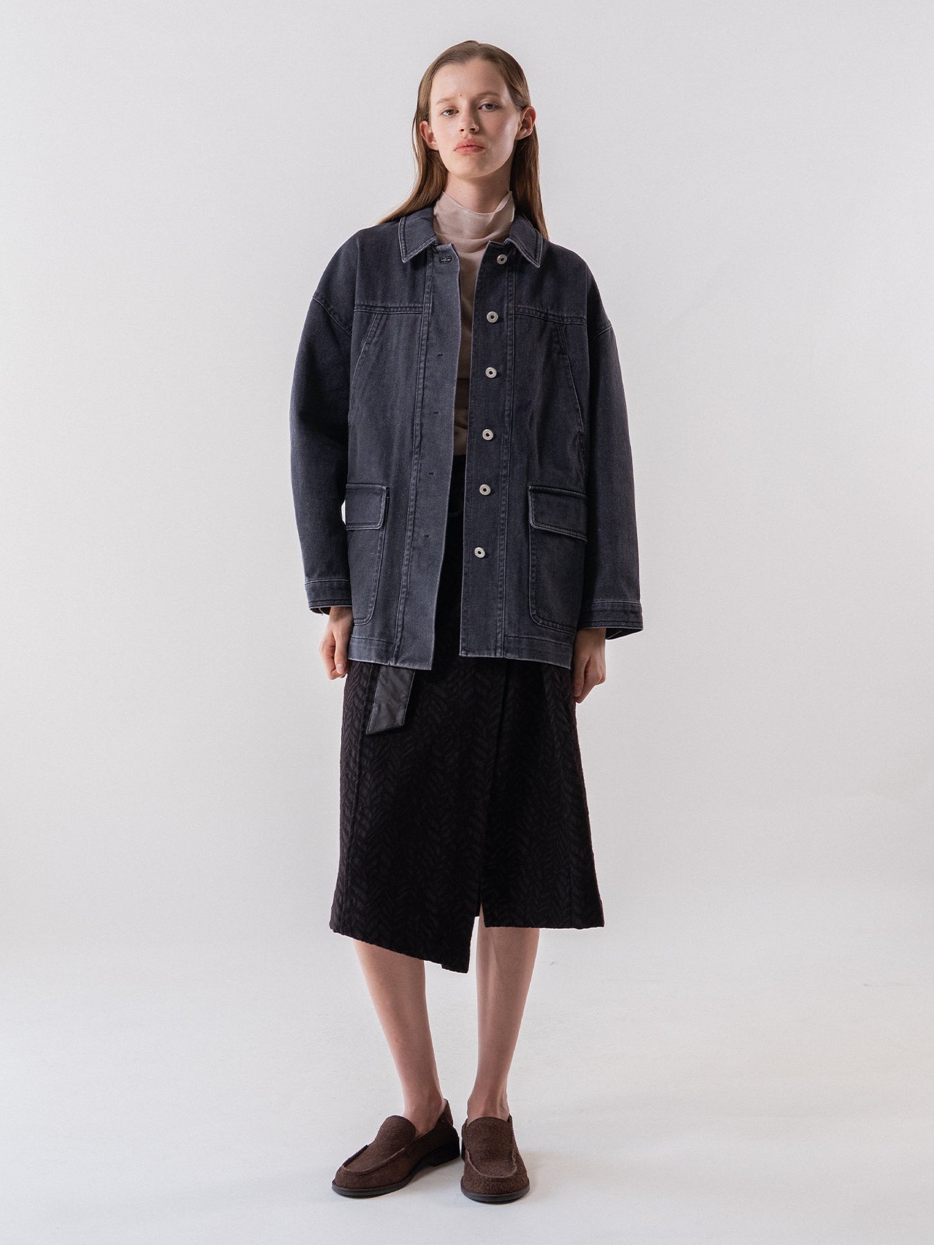 Black Denim Work Jacket