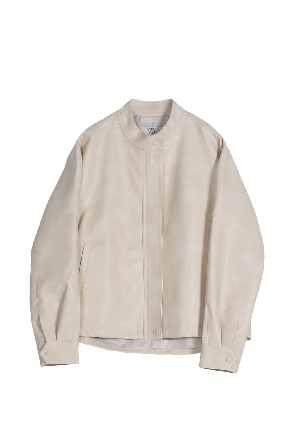 Cream Vegan Leather Blouson – EMIN + PAUL