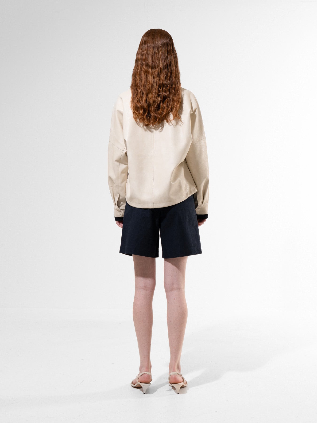 Cream Vegan Leather Blouson – EMIN + PAUL