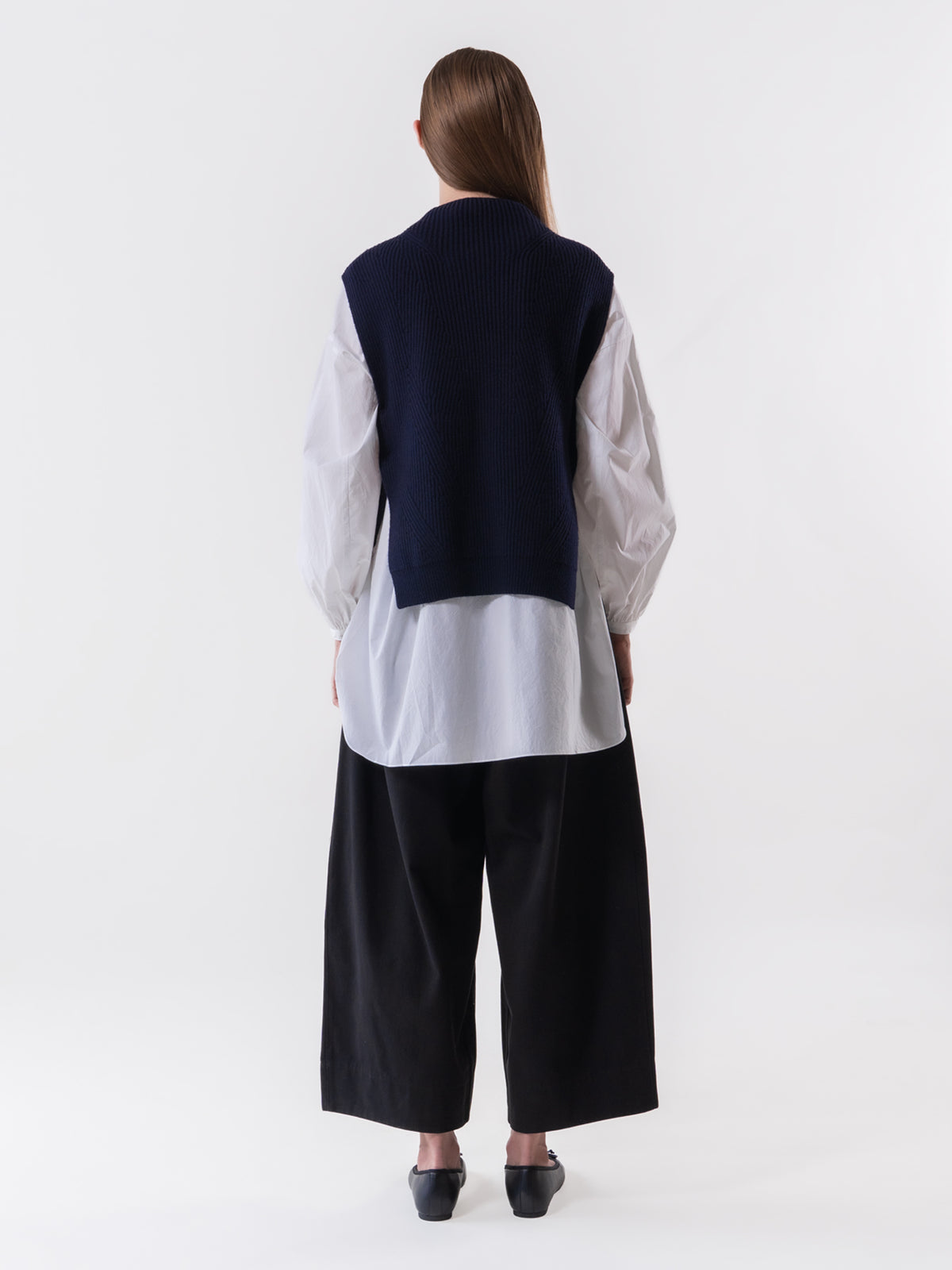 Navy Merino Wool Vest